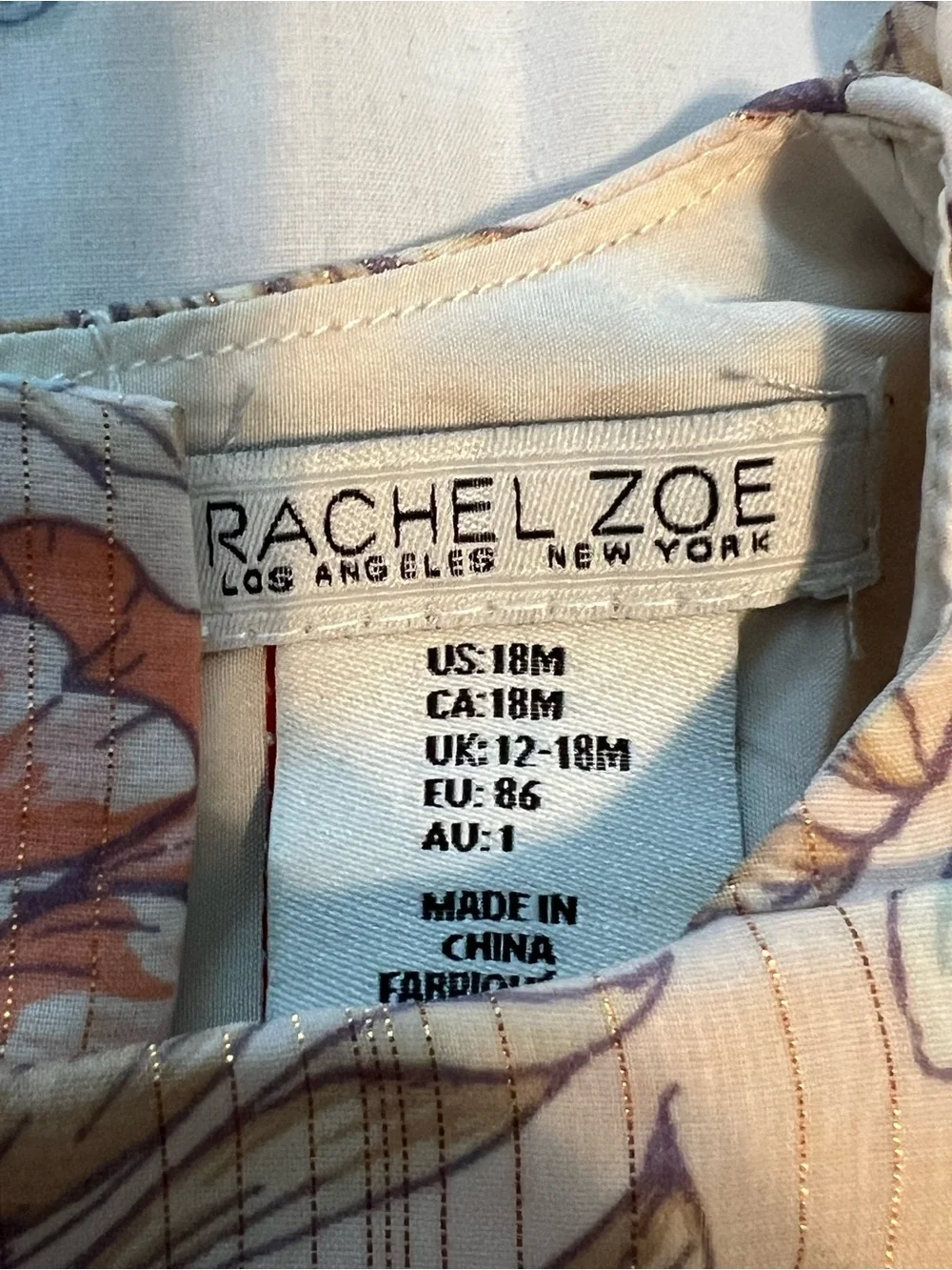 Rachel Zoe Girls 18m Floral Sundress Ruffles
